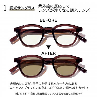 sweet 2026年7月号 Coleman [コールマン] 調光サングラス＆ サングラスケース＆めがねふきセット